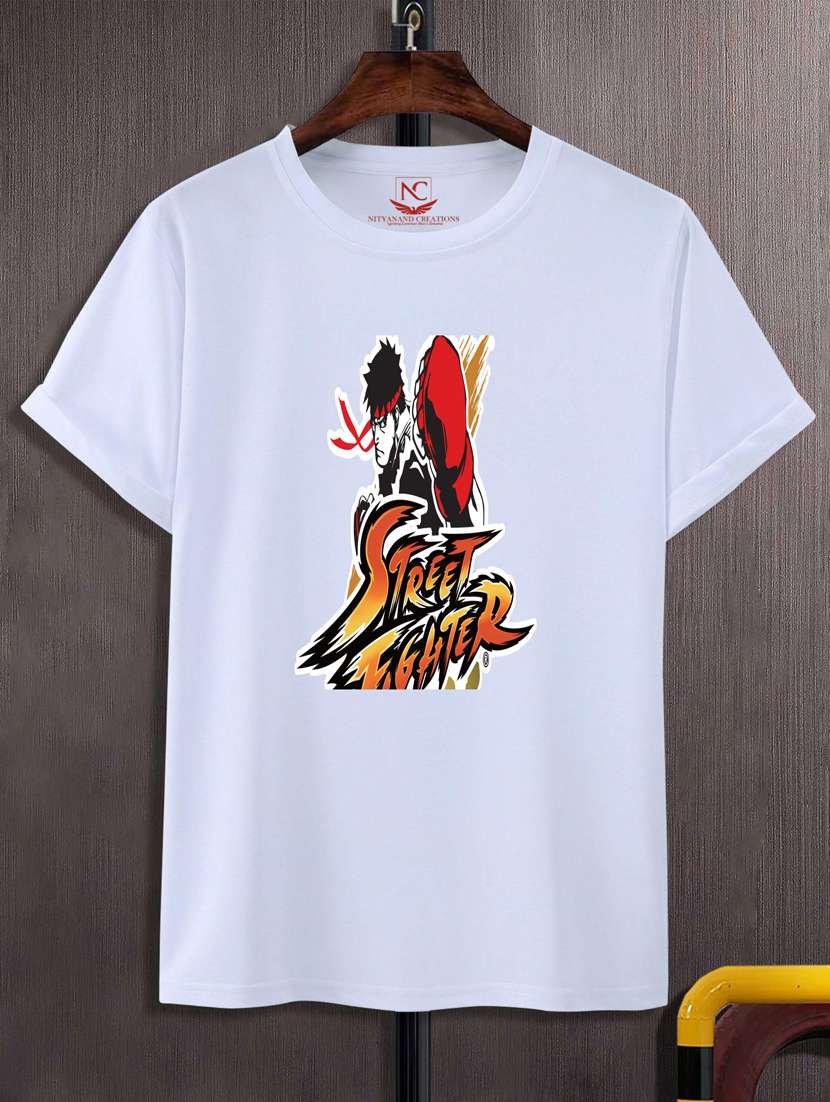unisex white graphic printed t-shirt - 20883372 - Zoom Image - 0