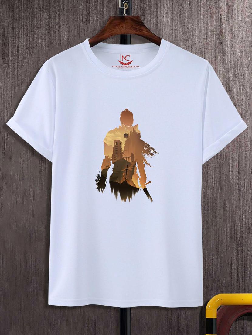 unisex white graphic printed t-shirt - 20883378 - Zoom Image - 0