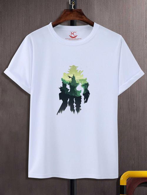 unisex white graphic printed t-shirt - 20883379 -  Standard Image - 0