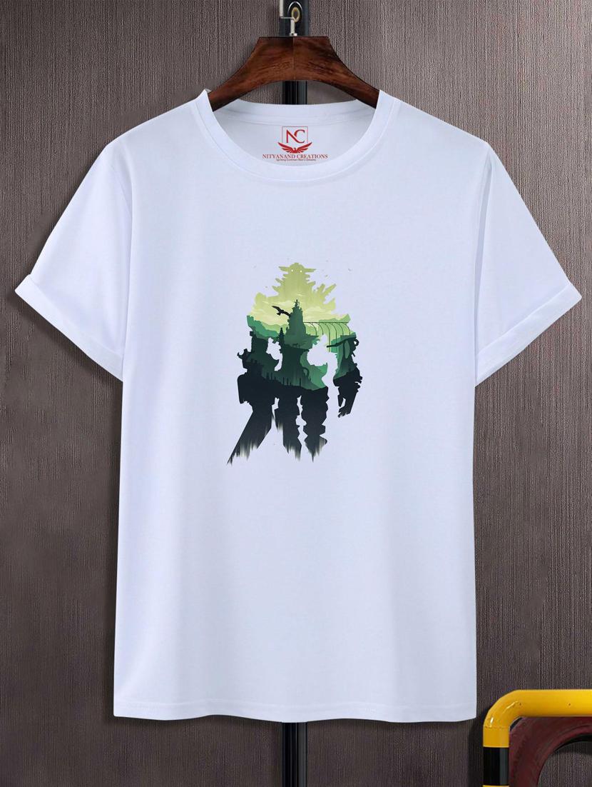 unisex white graphic printed t-shirt - 20883379 -  Zoom Image - 0