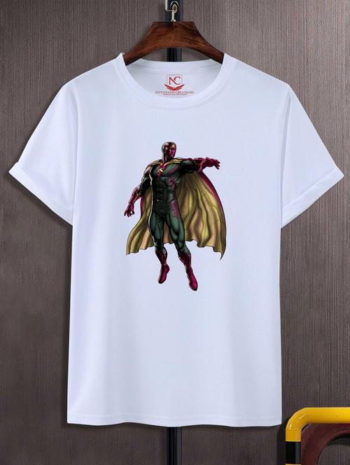 unisex white graphic printed t-shirt - 20883384 - Standard Image - 0