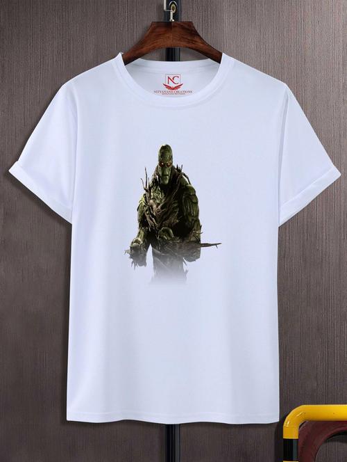 unisex white graphic printed t-shirt - 20883406 - Standard Image - 0