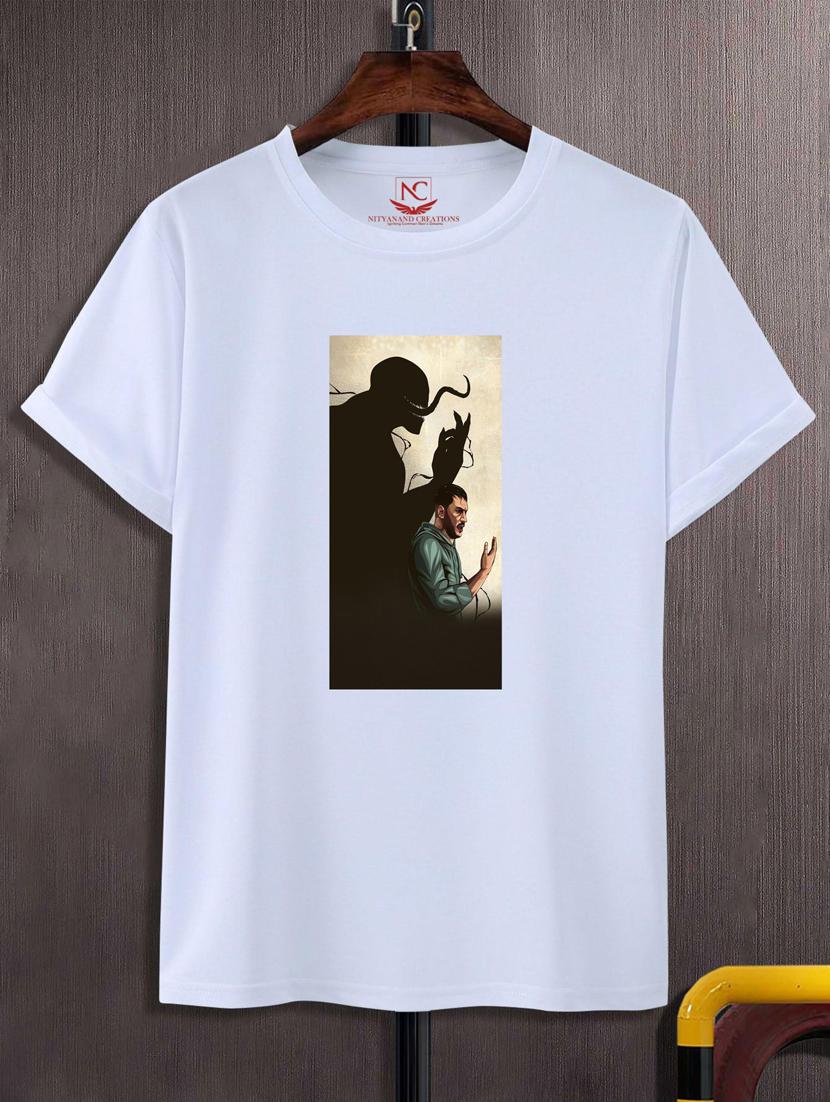 unisex white graphic printed t-shirt - 20883421 - Zoom Image - 0