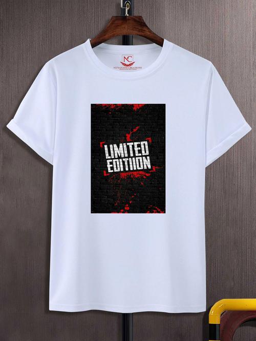 unisex white graphic printed t-shirt - 20883425 - Standard Image - 0
