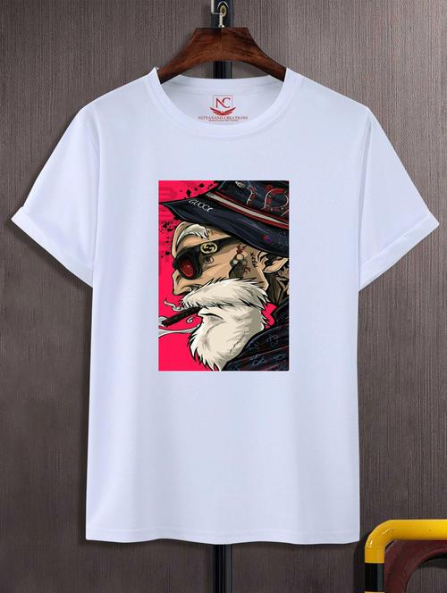 unisex white polyester graphic t-shirt - 20883427 - Standard Image - 0