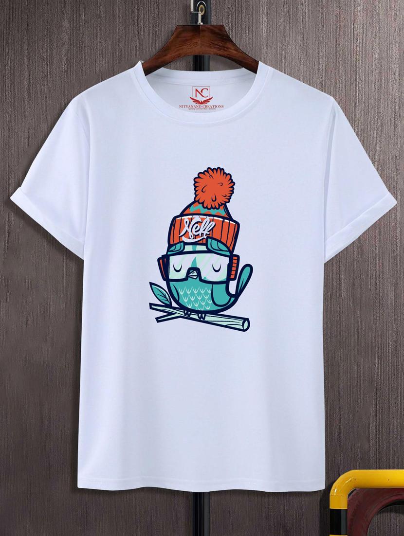 unisex white graphic printed t-shirt - 20883430 - Zoom Image - 0