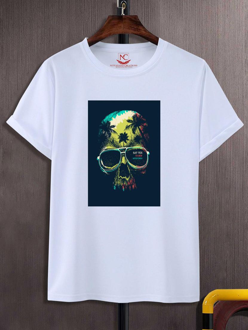 unisex white graphic printed t-shirt - 20883446 - Zoom Image - 0