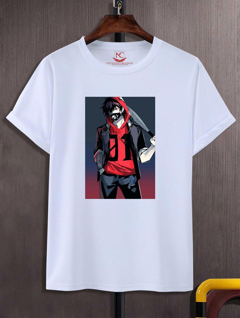 unisex white graphic print t-shirt - 20883449 -  Zoom Image - 0