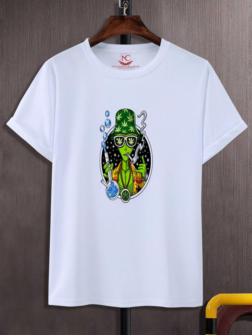 unisex white graphic printed t-shirt - 20883450 - Zoom Image - 0