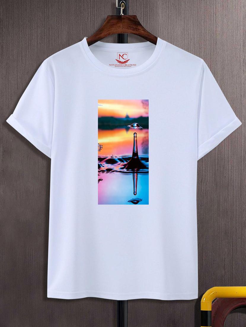 unisex white graphic printed t-shirt - 20883452 -  Zoom Image - 0