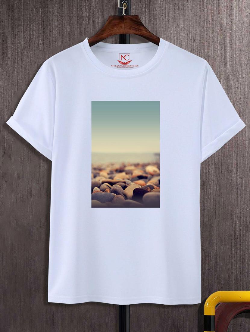 unisex white graphic printed t-shirt - 20883453 - Zoom Image - 0