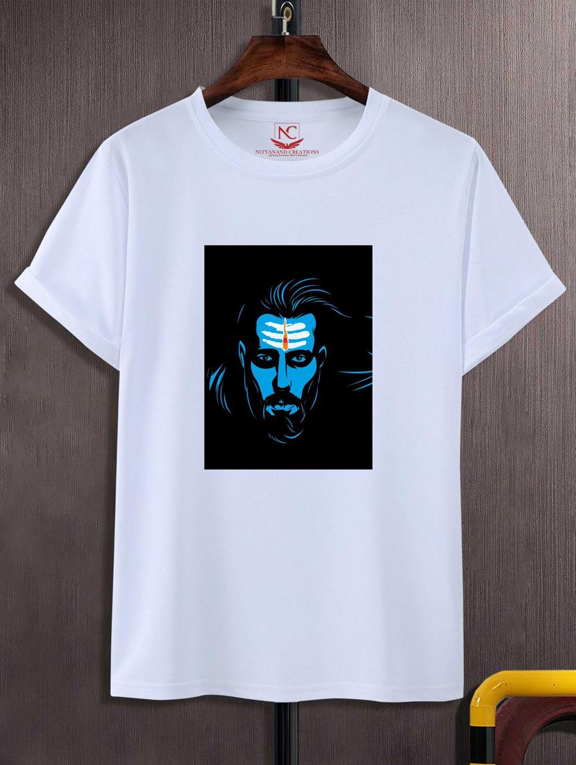 unisex white polyester graphic t-shirt - 20883459 - Zoom Image - 0