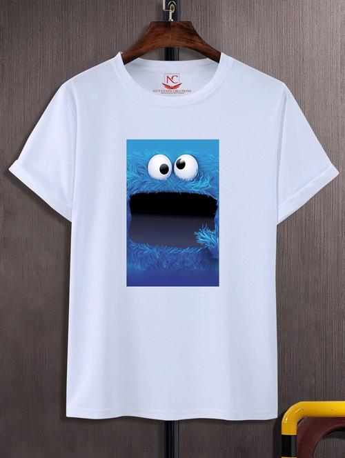 unisex white graphic printed t-shirt - 20883464 - Standard Image - 0