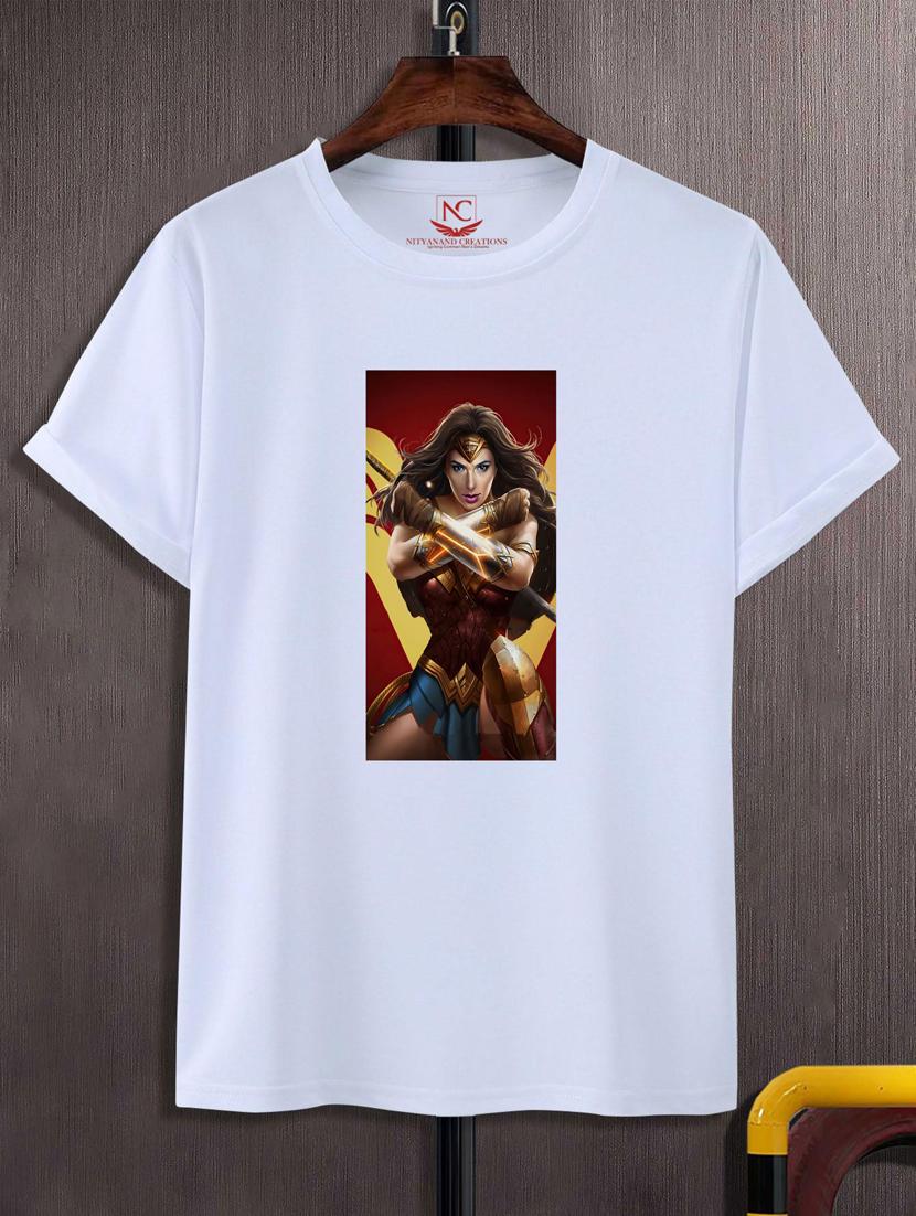 unisex white graphic printed t-shirt - 20883465 -  Zoom Image - 0