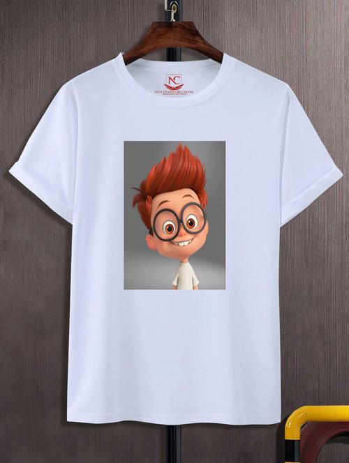 unisex white polyester graphic t-shirt - 20883467 -  Standard Image - 0
