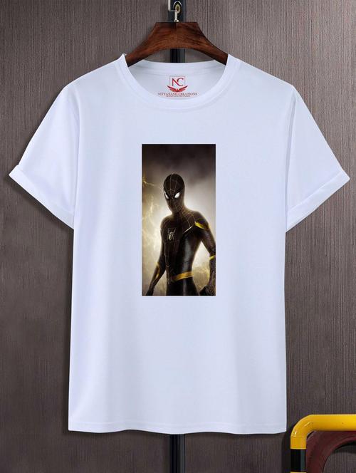 unisex white graphic printed t-shirt - 20883471 -  Standard Image - 0