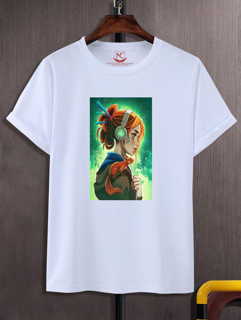 unisex white graphic printed t-shirt - 20883474 - Zoom Image - 0