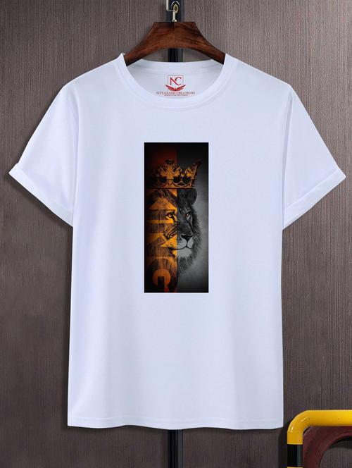 unisex white graphic printed t-shirt - 20883480 - Standard Image - 0