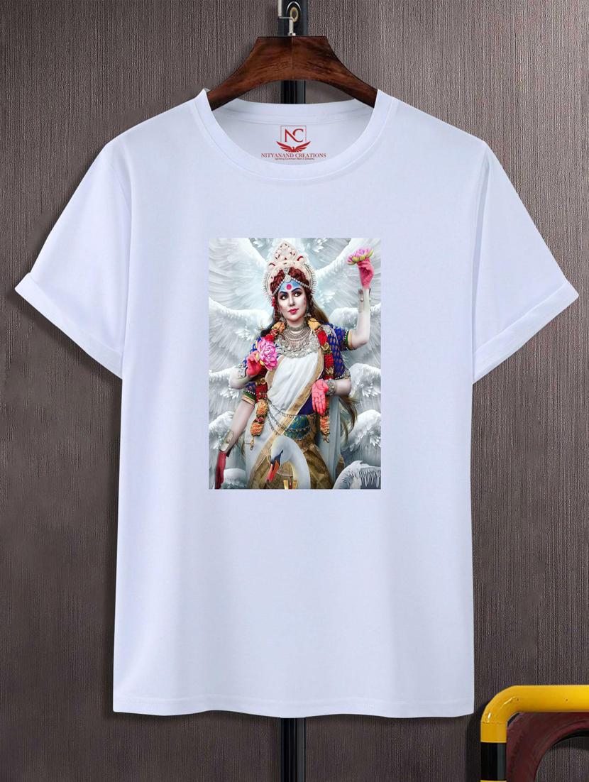 unisex white graphic printed t-shirt - 20883484 - Zoom Image - 0