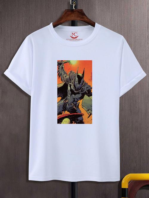 unisex white graphic printed t-shirt - 20883485 - Standard Image - 0