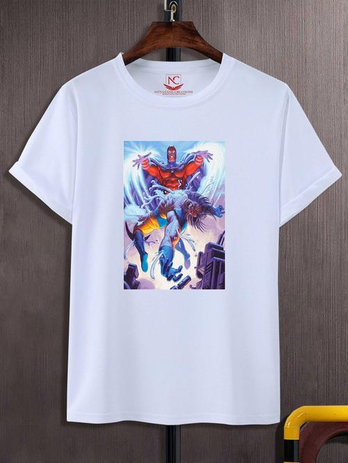 unisex white polyester graphic t-shirt - 20883488 - Standard Image - 0