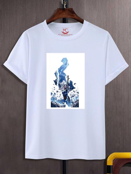 unisex white graphic printed t-shirt - 20883490 - Standard Image - 0