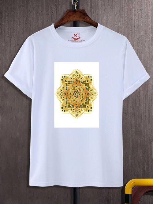unisex white graphic printed t-shirt - 20883496 -  Standard Image - 0