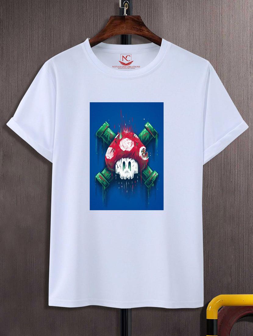 unisex white graphic printed t-shirt - 20883501 - Zoom Image - 0