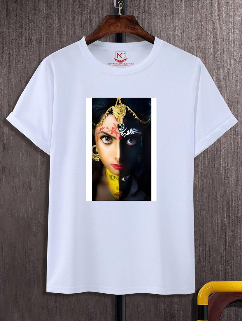 unisex white graphic printed t-shirt - 20883511 -  Zoom Image - 0