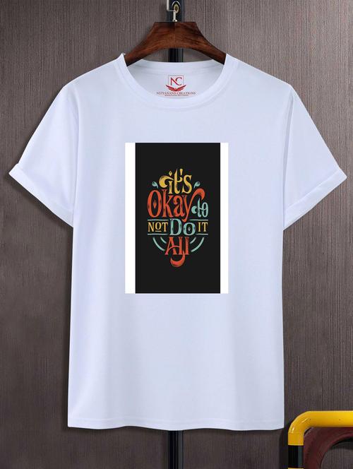 unisex white graphic printed t-shirt - 20883515 - Standard Image - 0