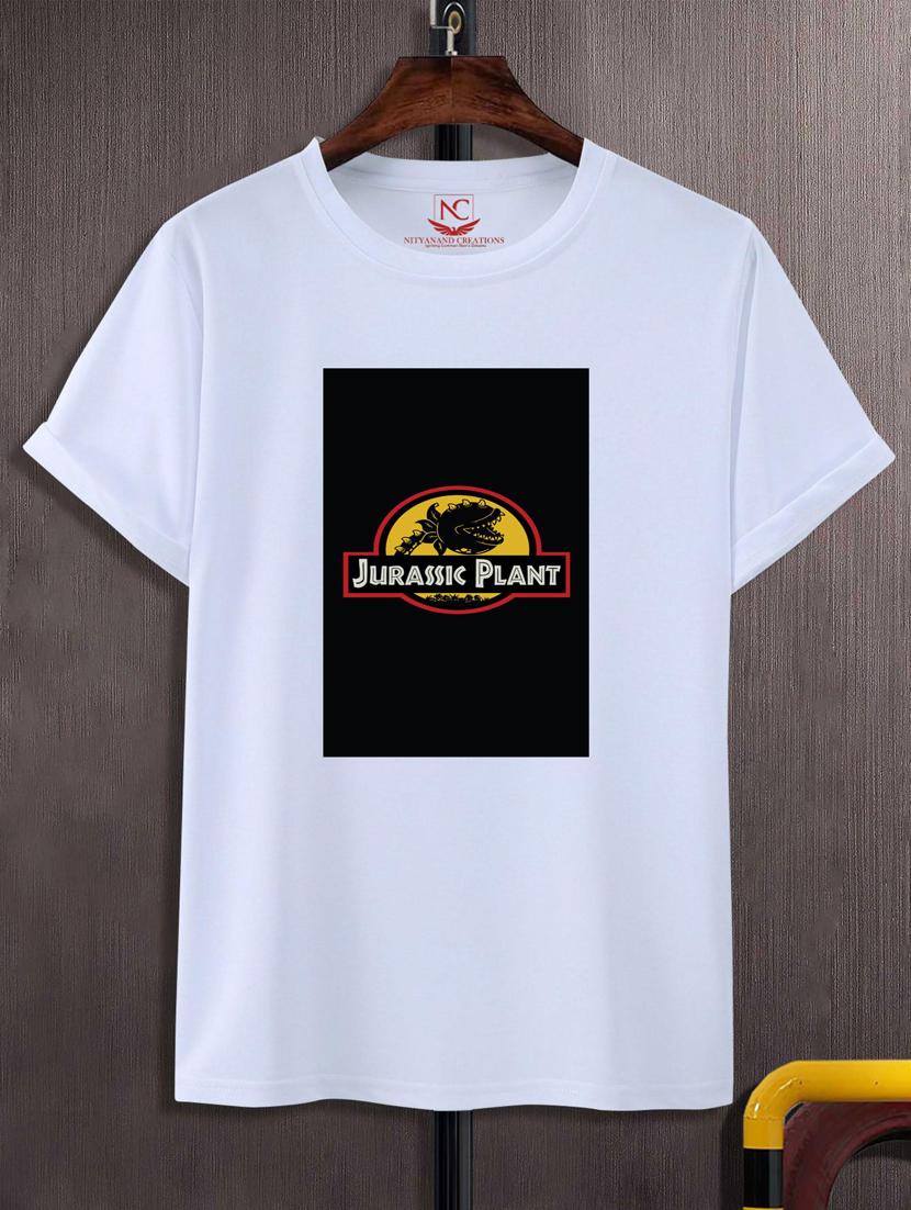 unisex white graphic printed t-shirt - 20883525 -  Zoom Image - 0