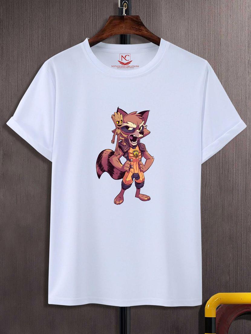 unisex white graphic printed t-shirt - 20883532 - Zoom Image - 0