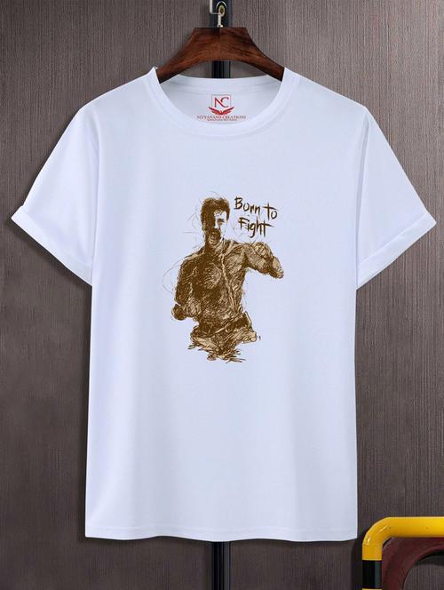 unisex white polyester graphic t-shirt - 20883541 -  Standard Image - 0