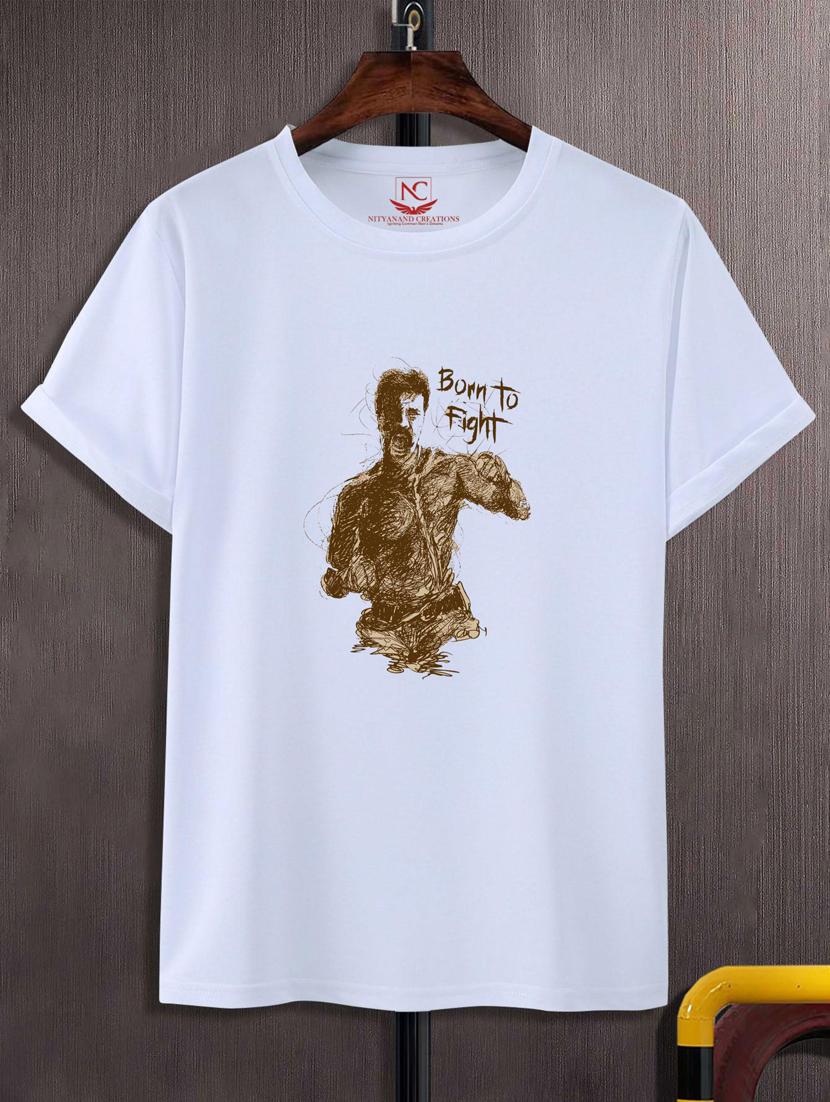 unisex white polyester graphic t-shirt - 20883541 -  Zoom Image - 0
