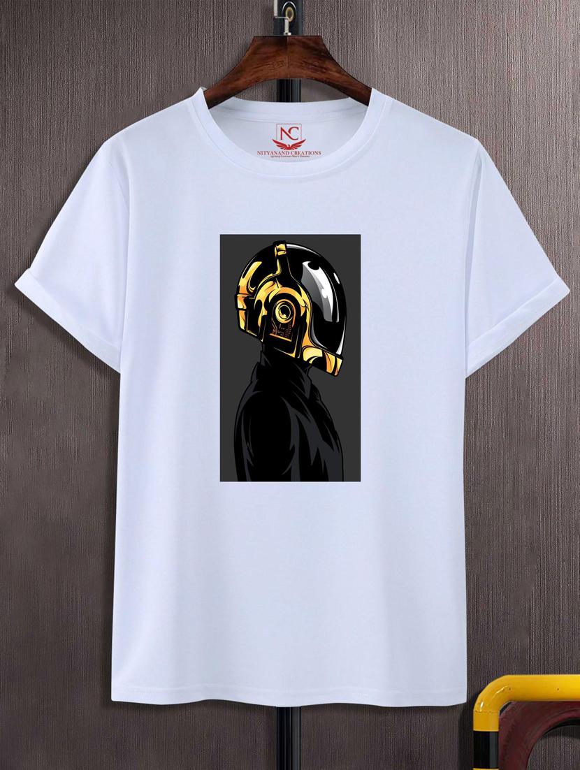 unisex white graphic printed t-shirt - 20883559 -  Zoom Image - 0