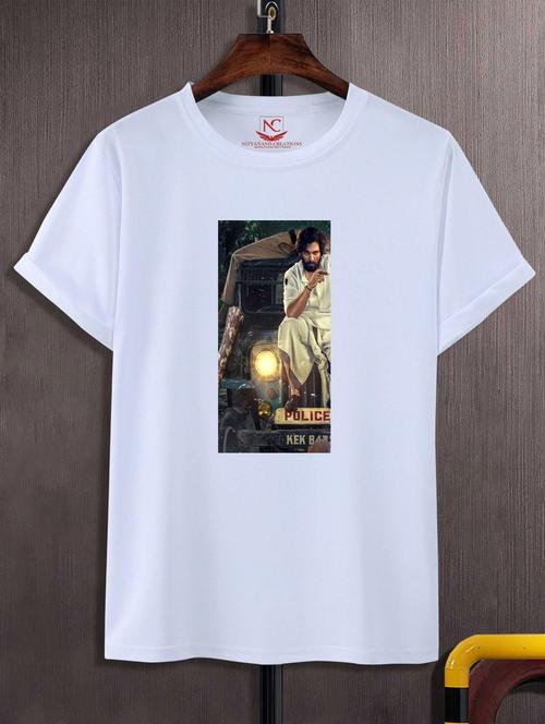 unisex white graphic print t-shirt - 20883560 -  Standard Image - 0