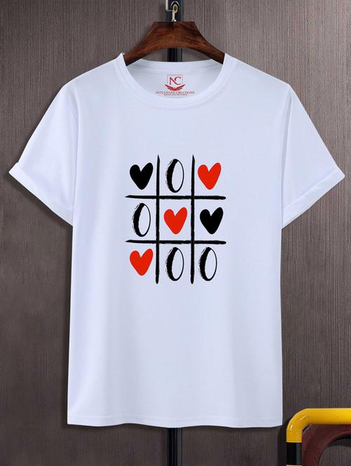 unisex white graphic printed t-shirt - 20883561 - Standard Image - 0