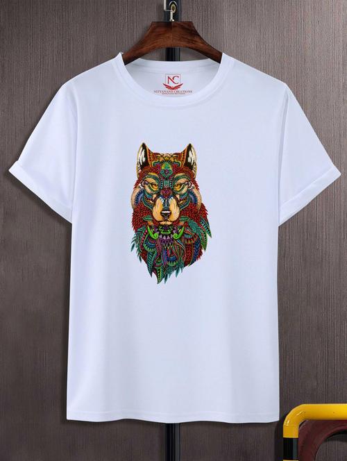 unisex white graphic printed t-shirt - 20883562 -  Standard Image - 0