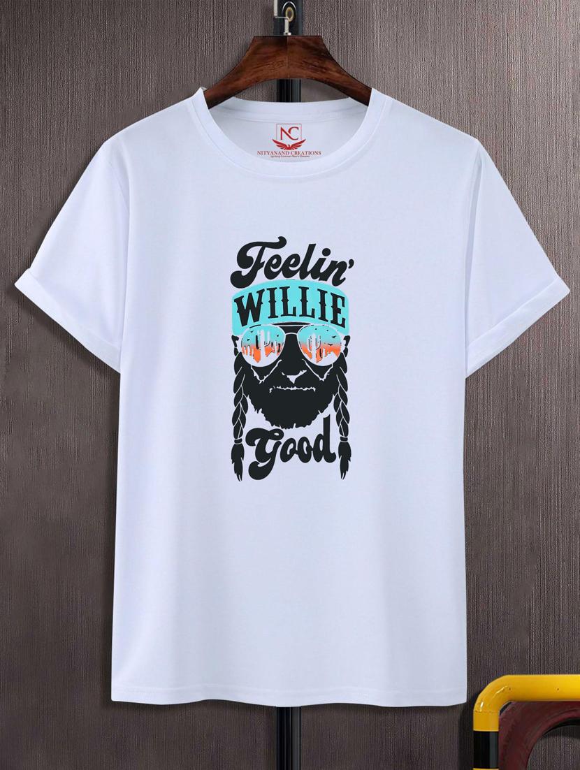 unisex white polyester graphic t-shirt - 20883564 - Zoom Image - 0