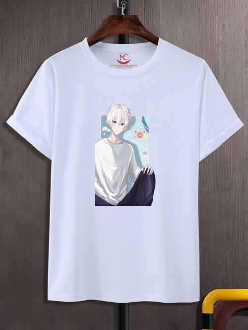 unisex white graphic printed t-shirt - 20883575 -  Standard Image - 0