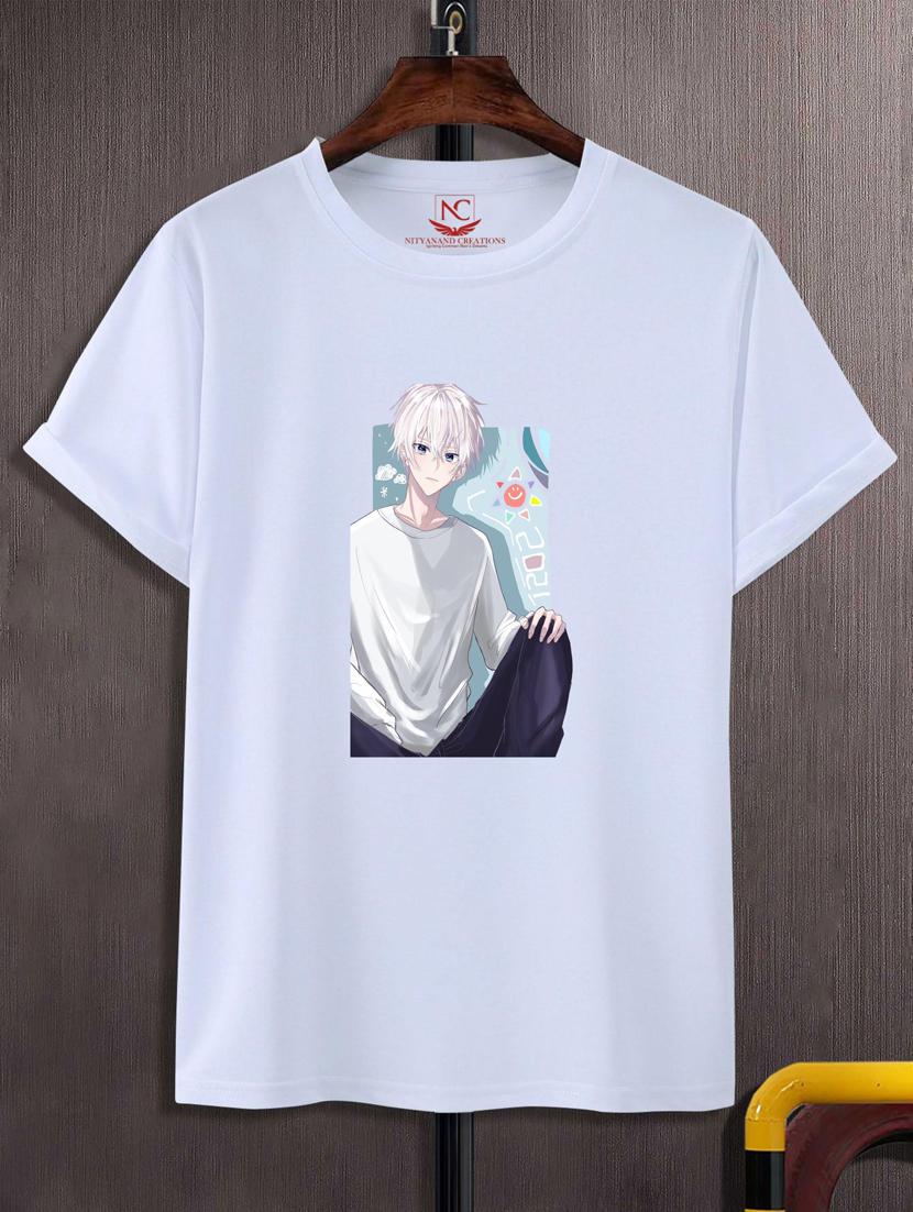unisex white graphic printed t-shirt - 20883575 -  Zoom Image - 0