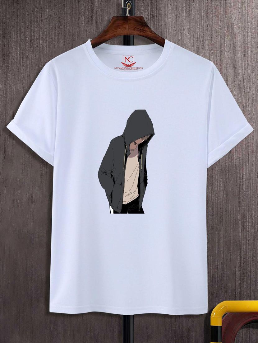 unisex white graphic print t-shirt - 20883576 - Zoom Image - 0