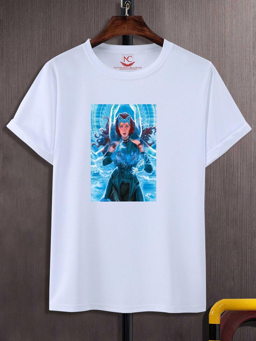 unisex white graphic print t-shirt - 20883577 - Zoom Image - 0