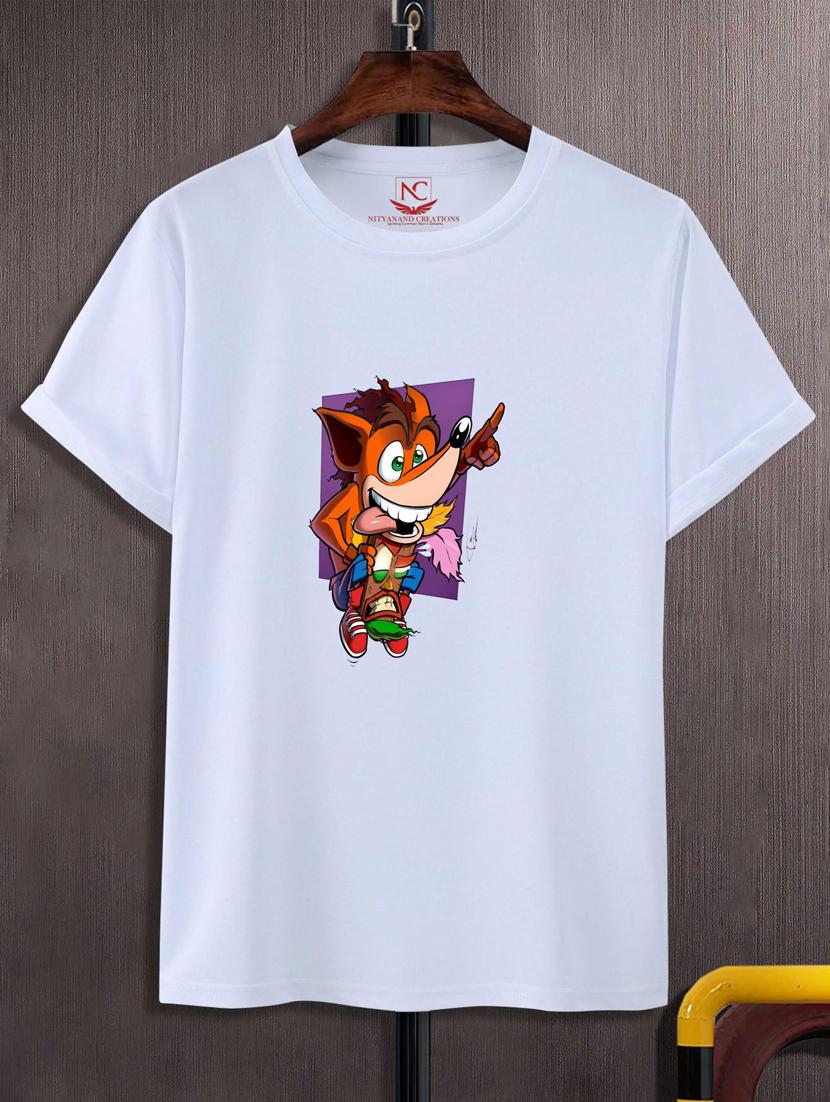 unisex white graphic printed t-shirt - 20883578 -  Zoom Image - 0