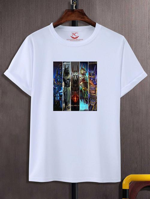 unisex white graphic printed t-shirt - 20883580 - Standard Image - 0