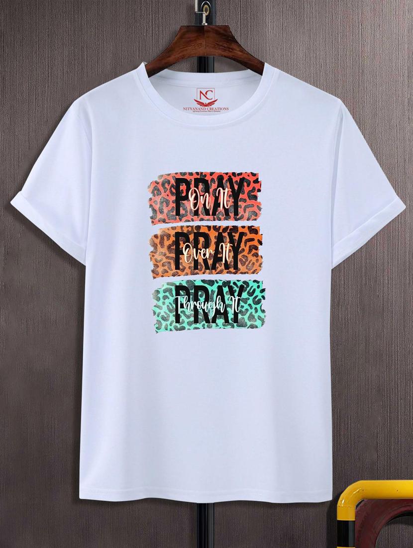 unisex white graphic print t-shirt - 20883584 - Zoom Image - 0