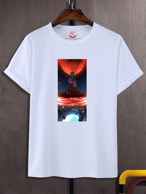 unisex white graphic printed t-shirt - 20883587 -  Standard Image - 0
