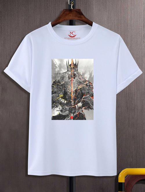 unisex white graphic printed t-shirt - 20883594 - Standard Image - 0