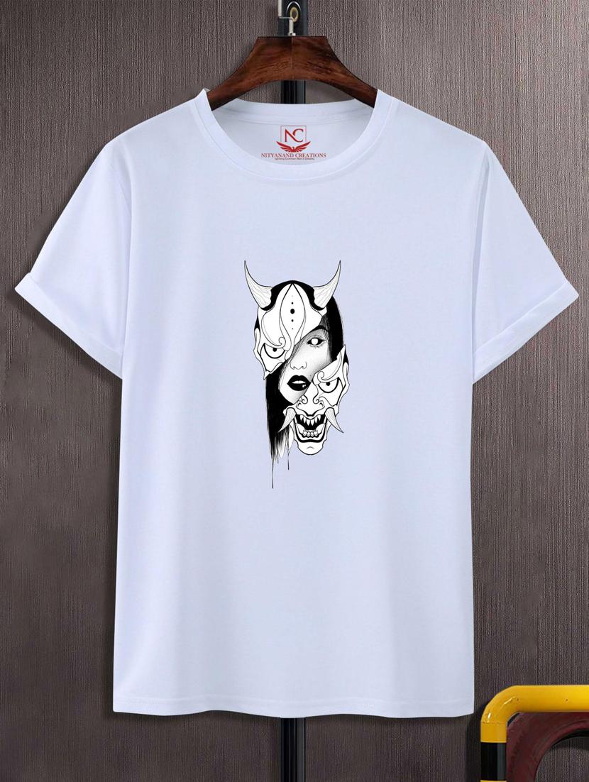 unisex white graphic printed t-shirt - 20883599 -  Zoom Image - 0