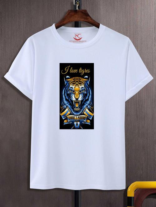 unisex white graphic printed t-shirt - 20883624 -  Standard Image - 0